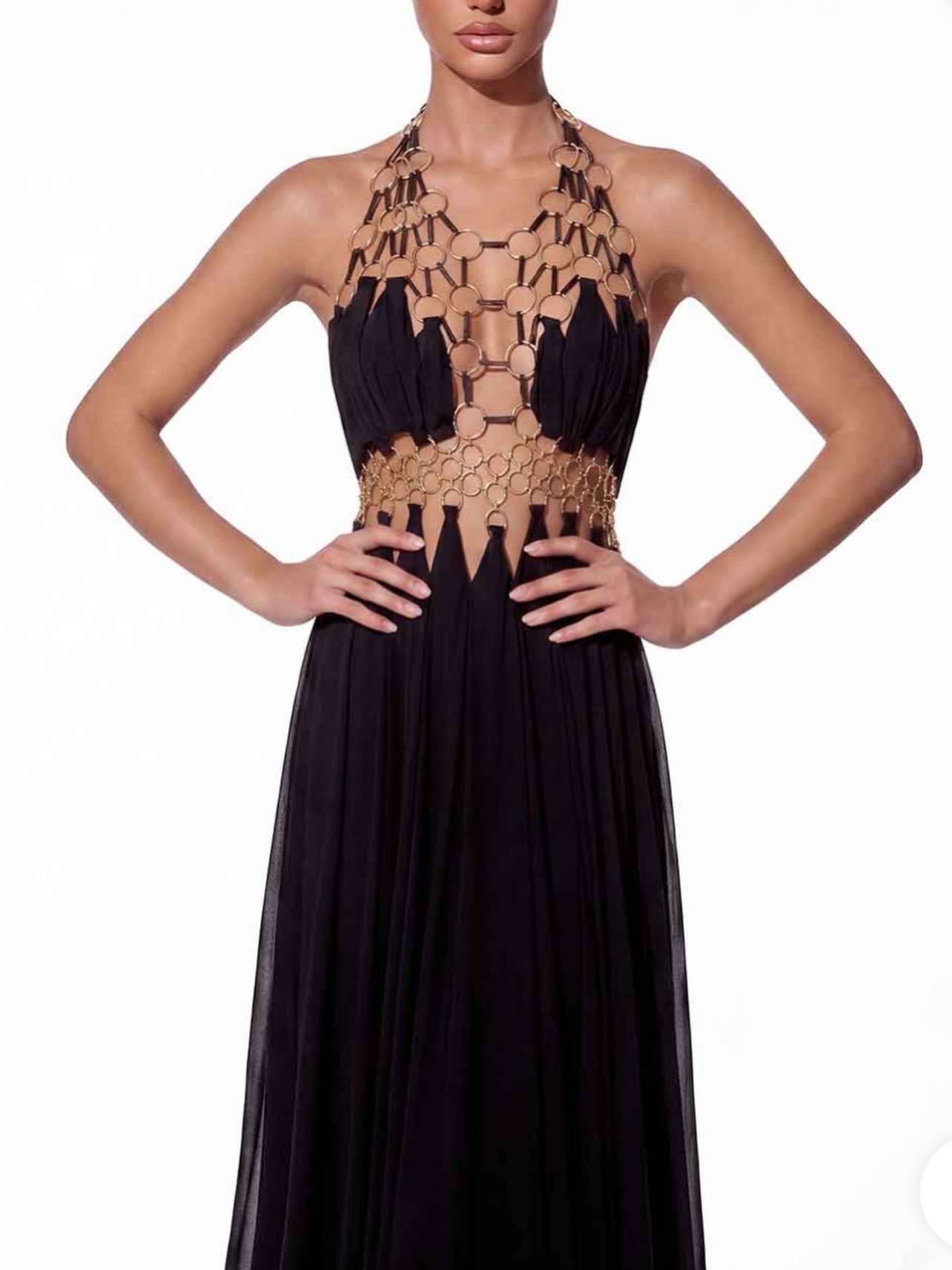 VACAY HOLLOW OUT LONG DRESS