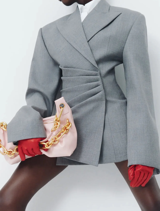 CHIC BLAZER DRESS GREY