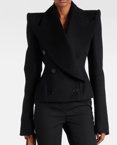 DOUBLE BREASTED WOOL JACKET