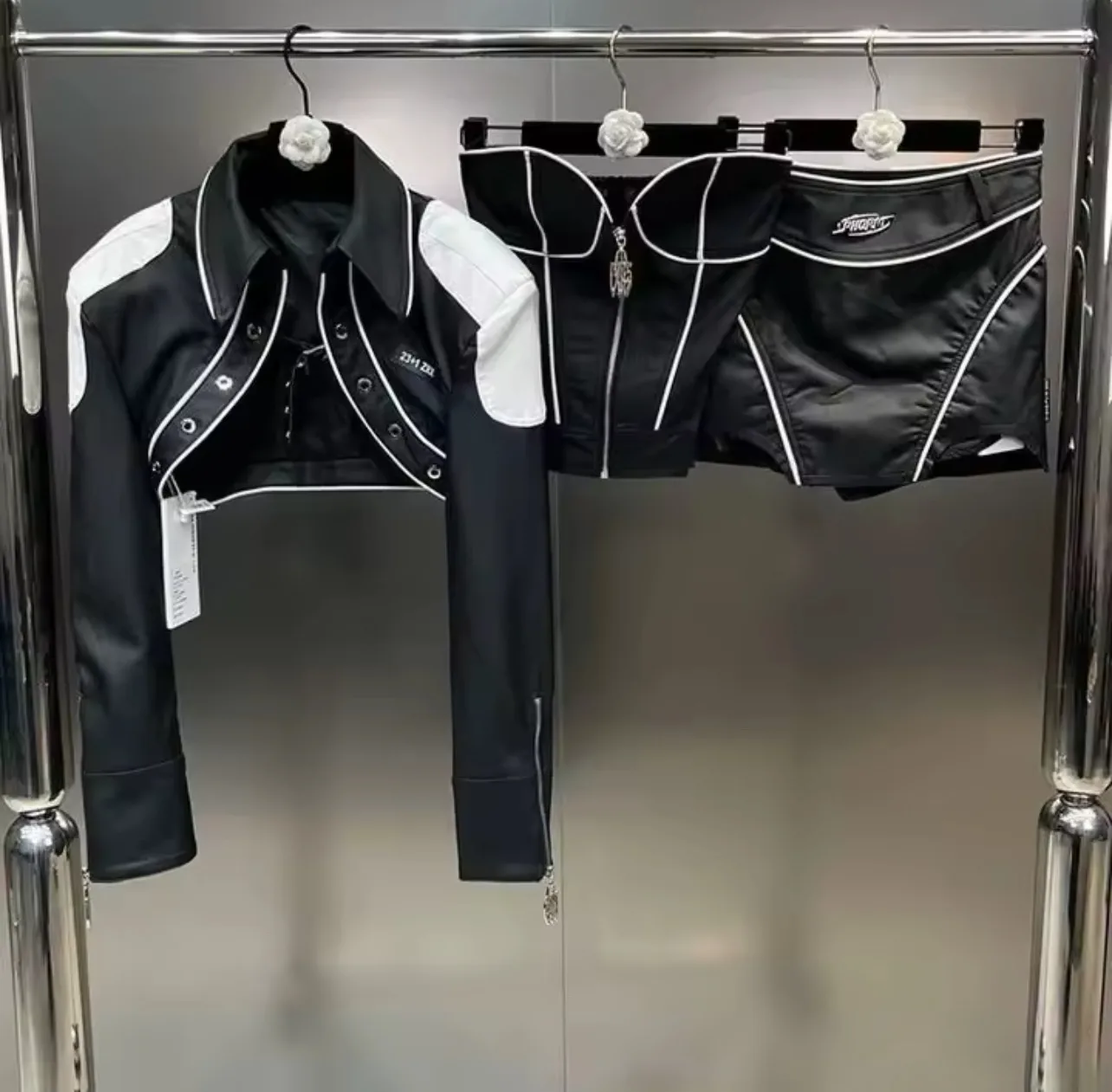 BIKER LEATHER 3 PCS SET