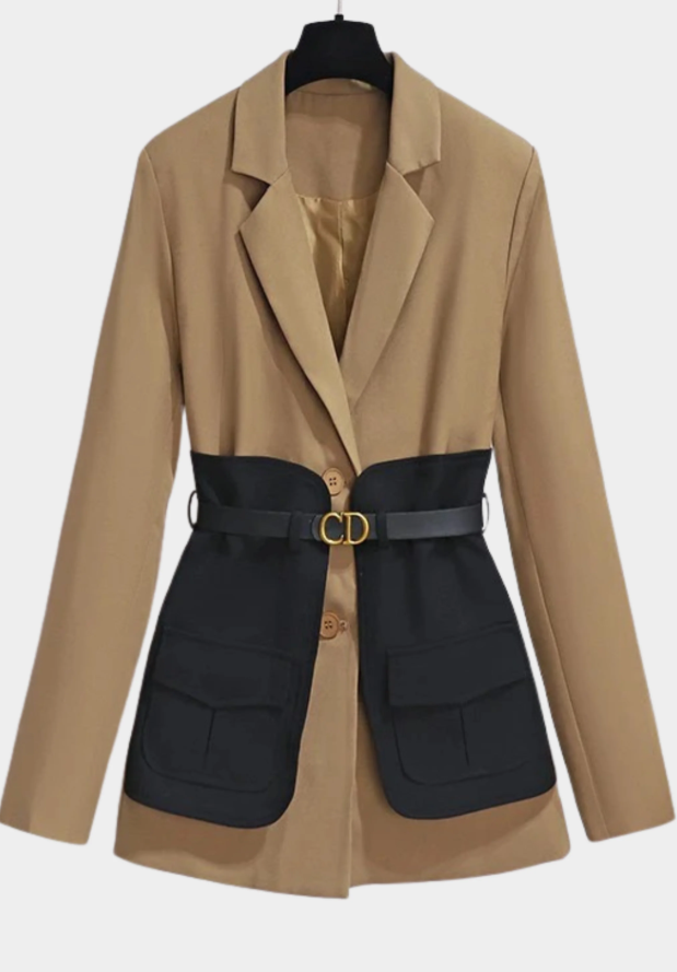 BELTED UTILITY BLAZER