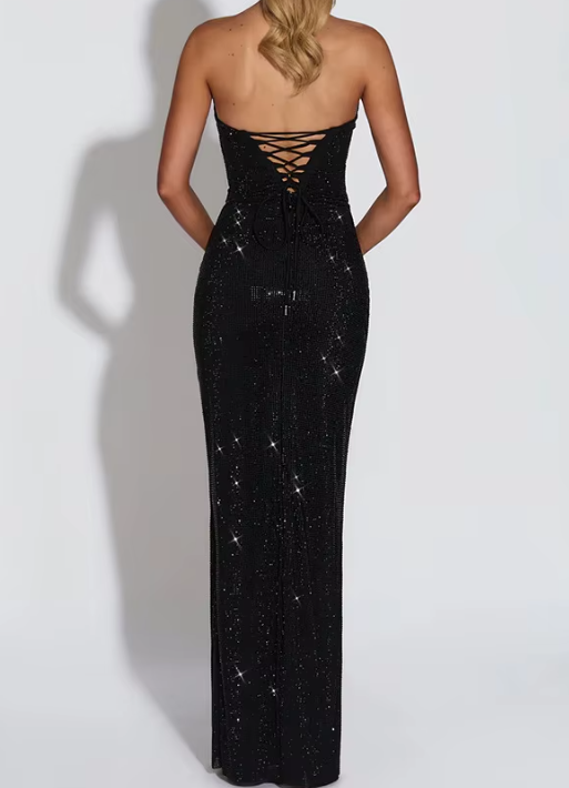 BLING CORSET MAXI DRESS
