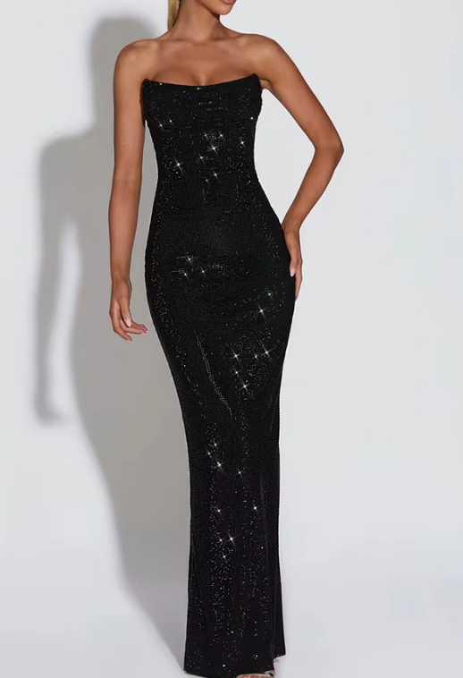 BLING CORSET MAXI DRESS