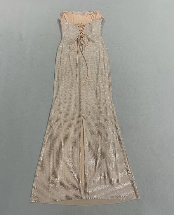 BLING CORSET MAXI DRESS