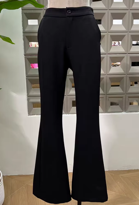 DIAMONDS HOLLOW WAIST PANT SUIT SET