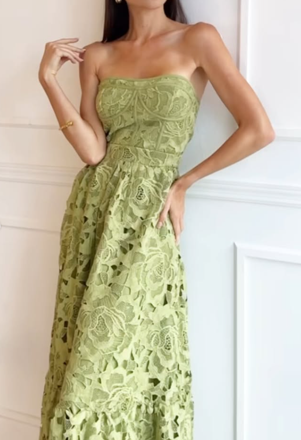EMBROIDERY ELEGANT DRESS