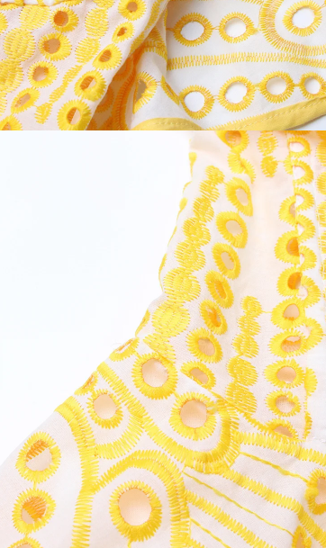 EMBROIDERY LONG DRESS