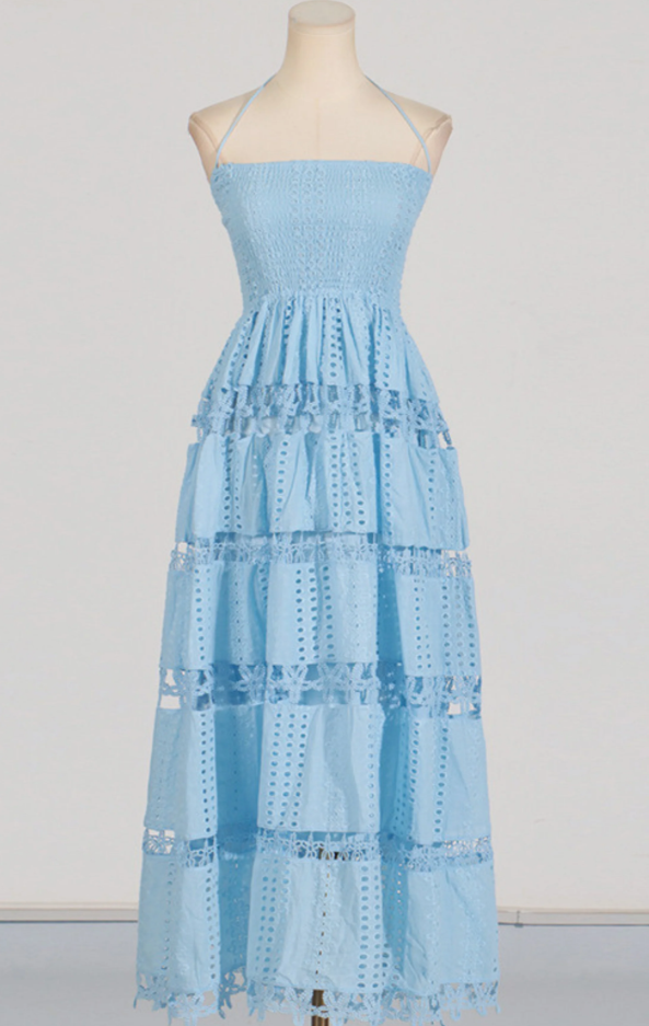 EMBROIDERY LONG NEW DRESS