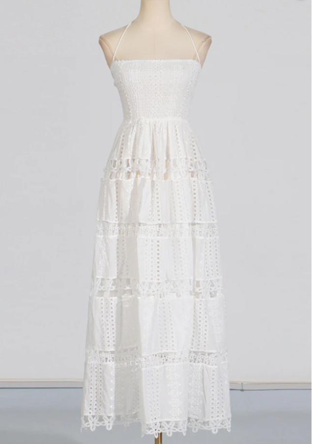 EMBROIDERY LONG NEW DRESS