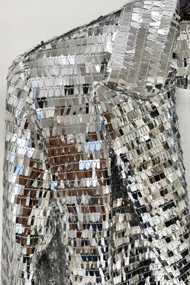 SILVER SEQUINS FIESTA SUIT SET