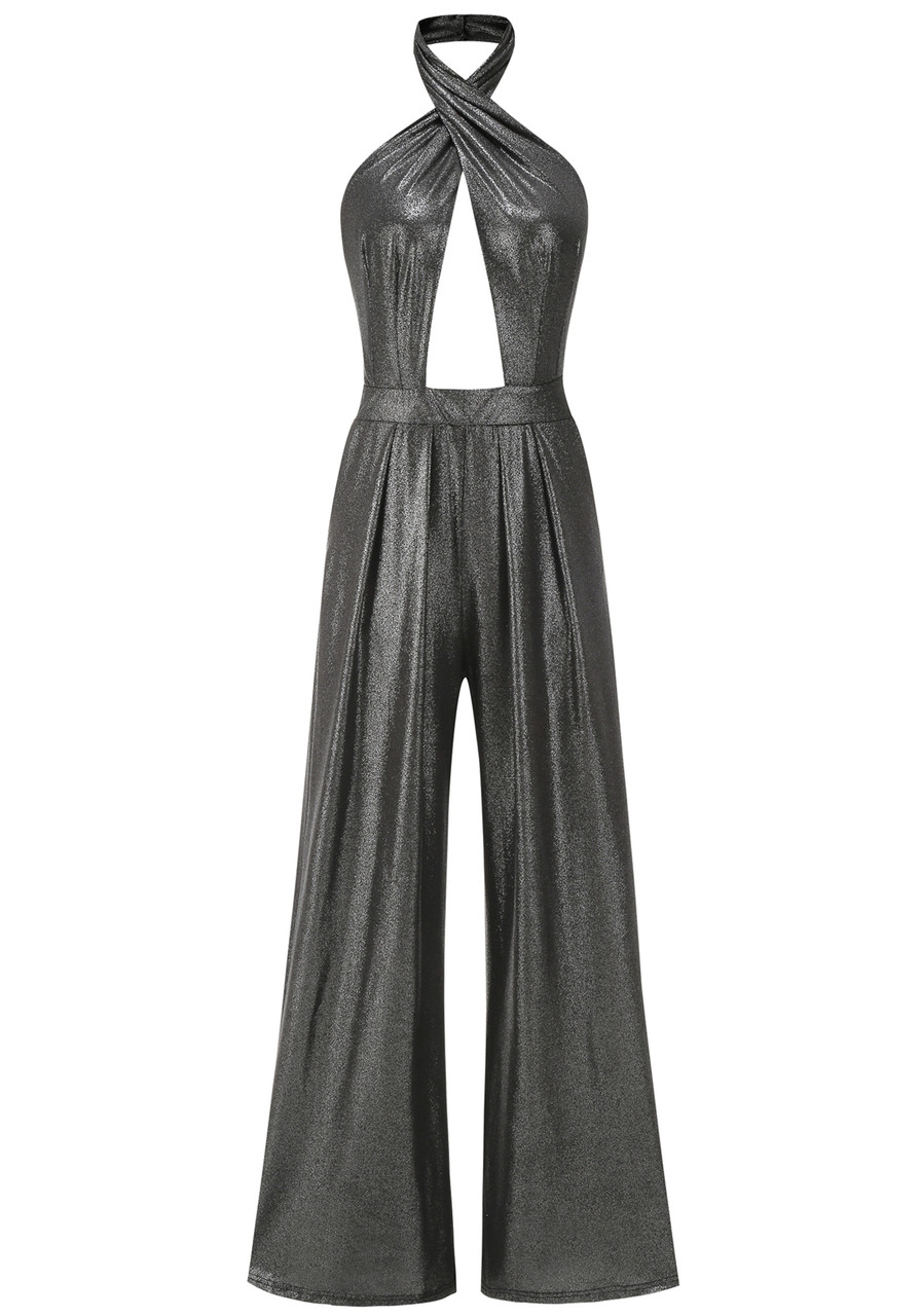 SPARKLE GREY JUMPSUIT