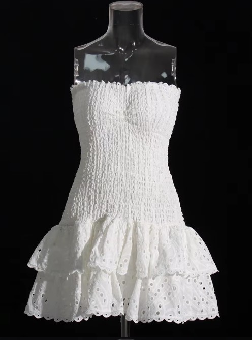 VACAY LAVA EMBROIDERY MINI DRESS