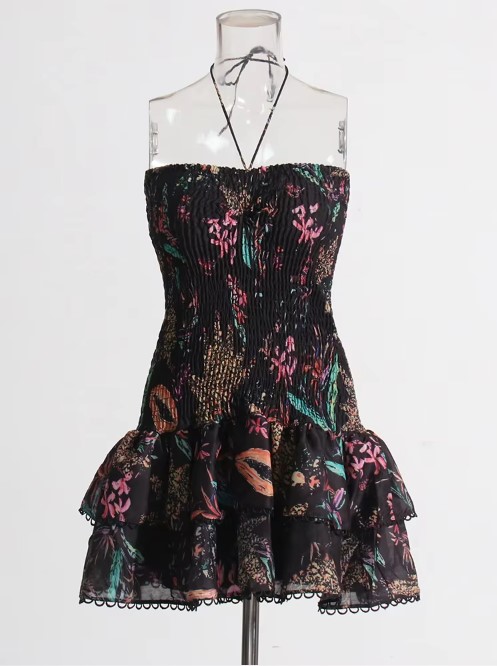 VACAY MAYA EMBROIDERY MINI DRESS