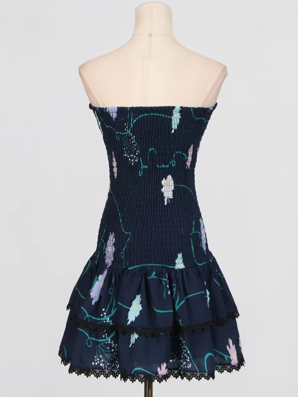 VACAY NOLA EMBROIDERY MINI DRESS