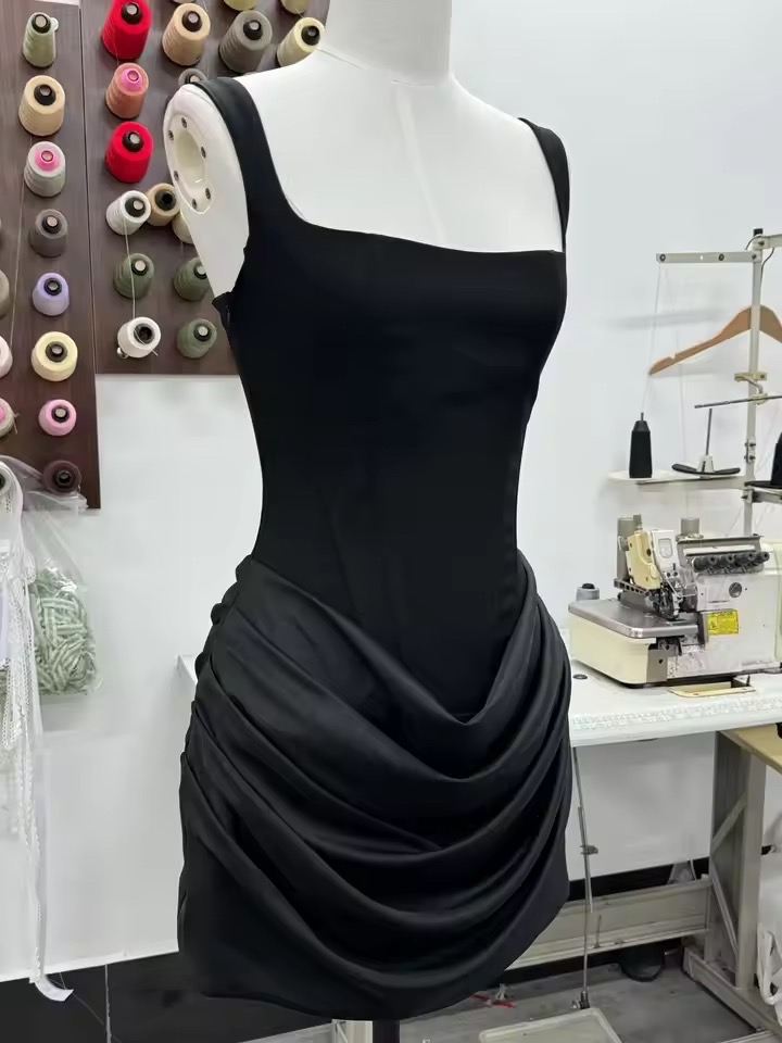 CORSET DRAPE SHORT DRESS