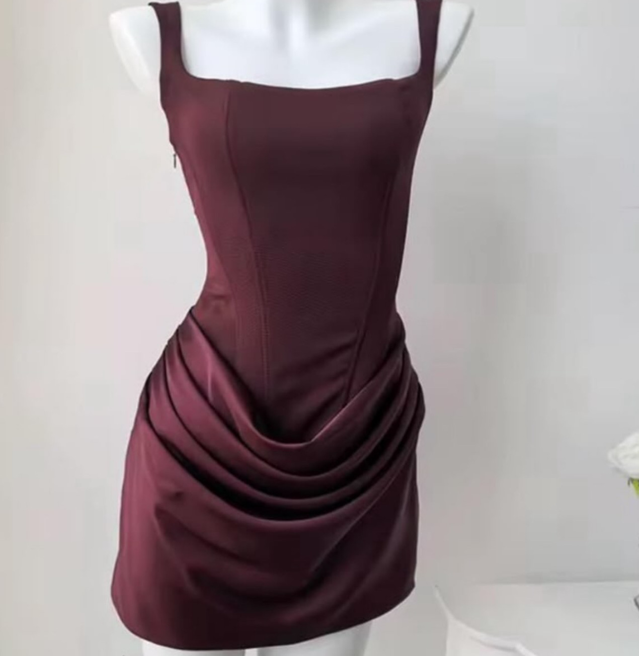 CORSET DRAPE SHORT DRESS