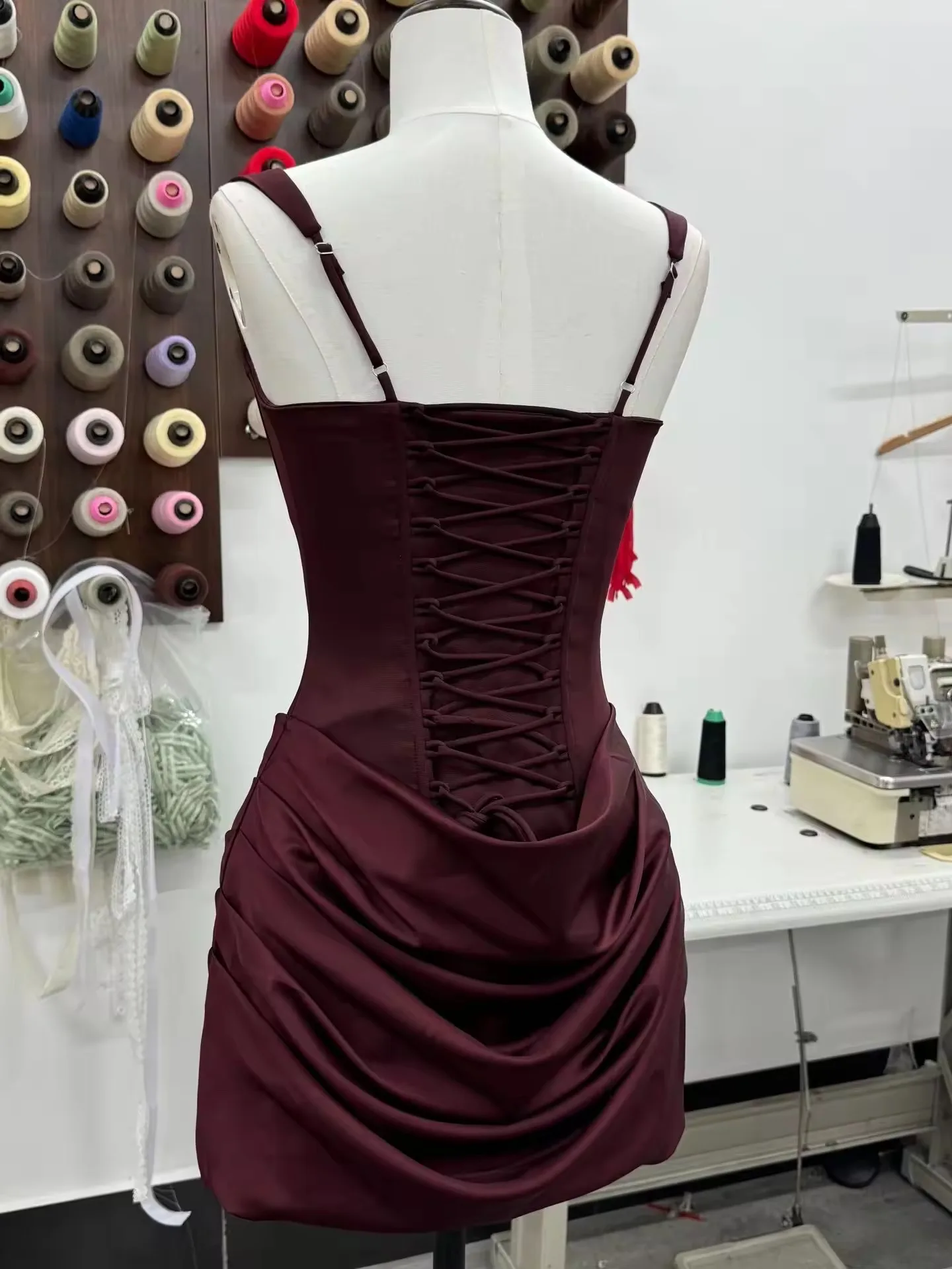 CORSET DRAPE SHORT DRESS