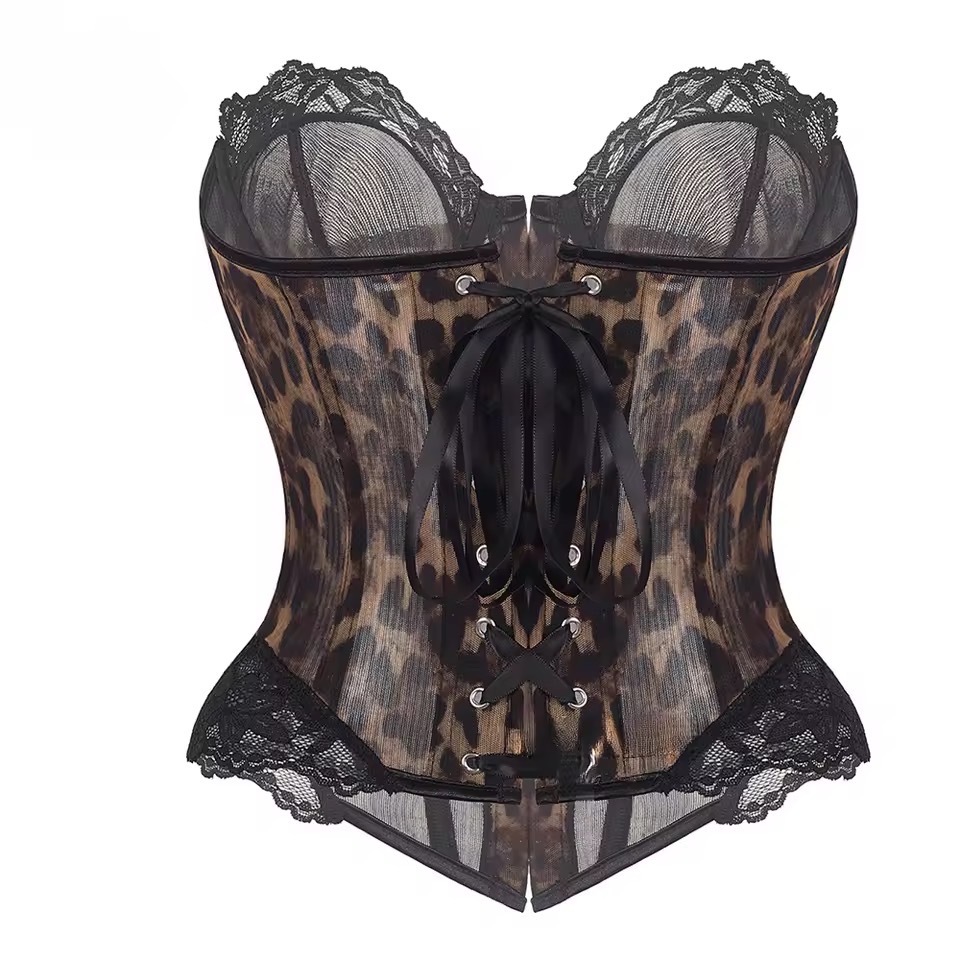 LEOPARD CORSET SEXY TOP