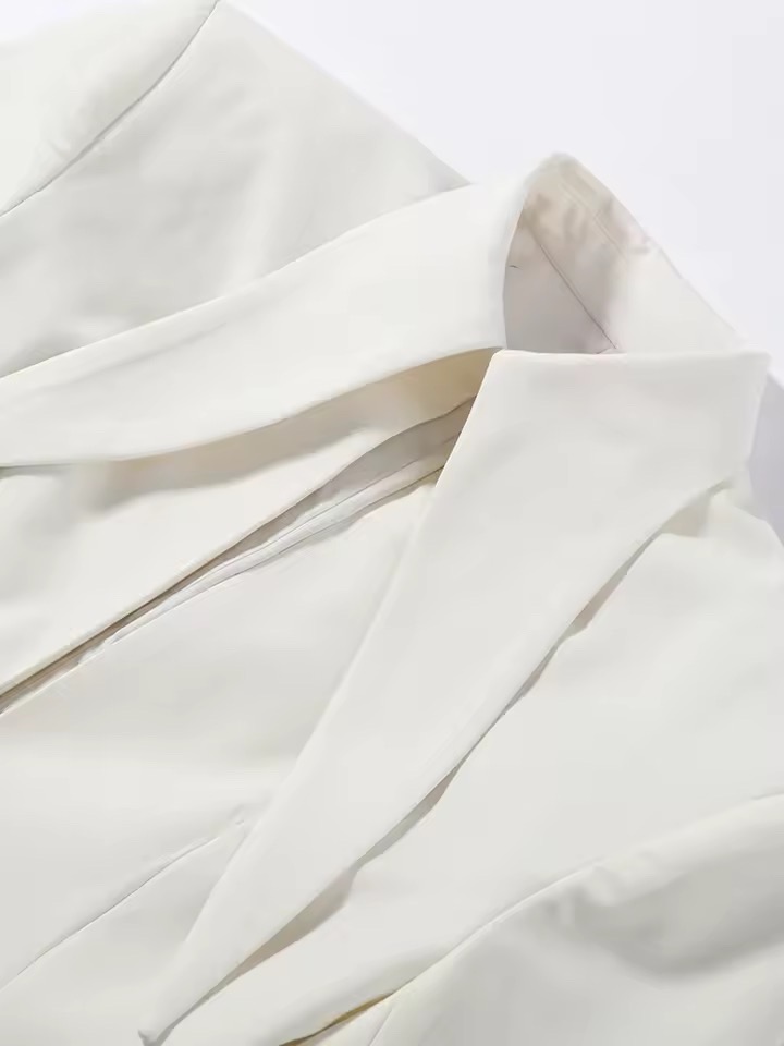 STAND COLLAR STATEMENT SUIT SET