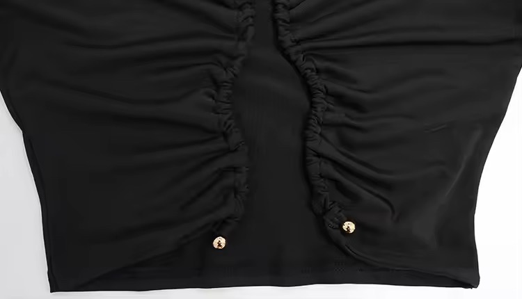 CASUAL PANT AND TOP SET WITH WIRE FRONT DETAIL