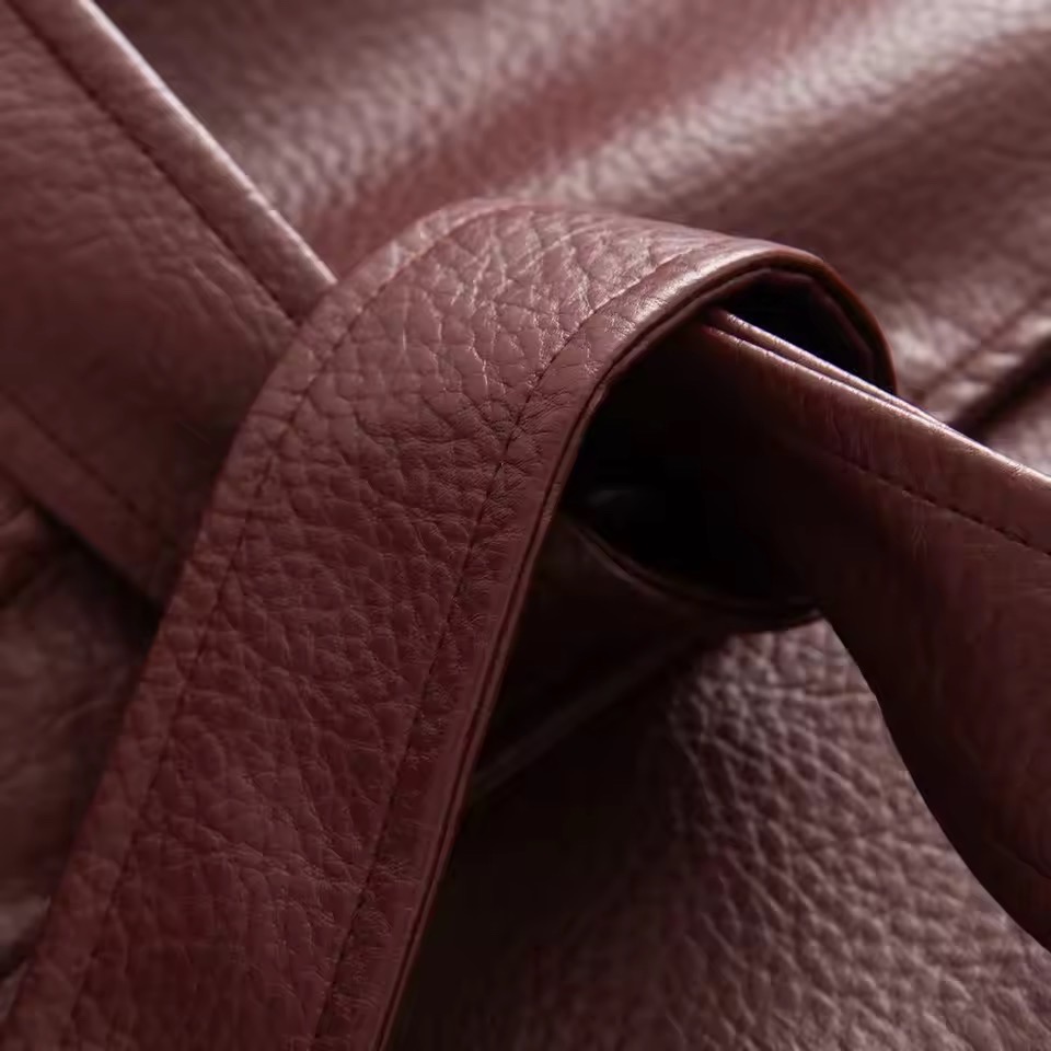 BELTED LEATHER JACKET