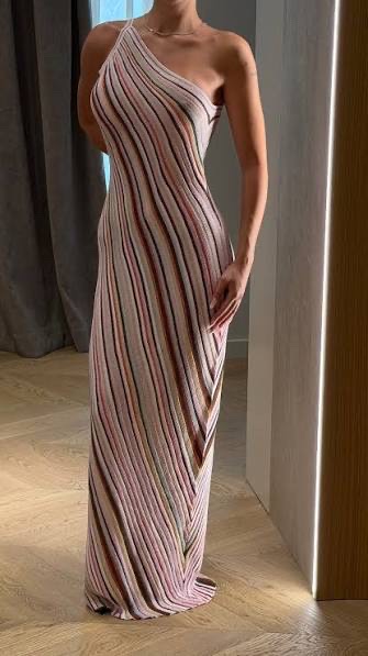 SHIMMERY MULTICOLOUR KNIT DRESS