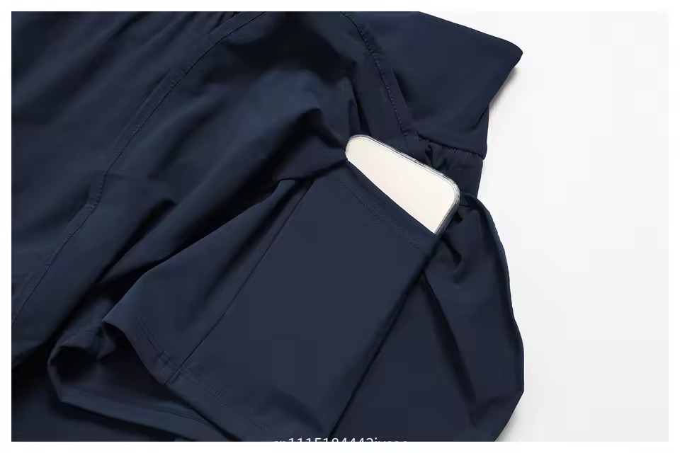 LONG SLEEVES ZIPPER JACKET AND HIGH WAISTS CASUAL SHORTS
