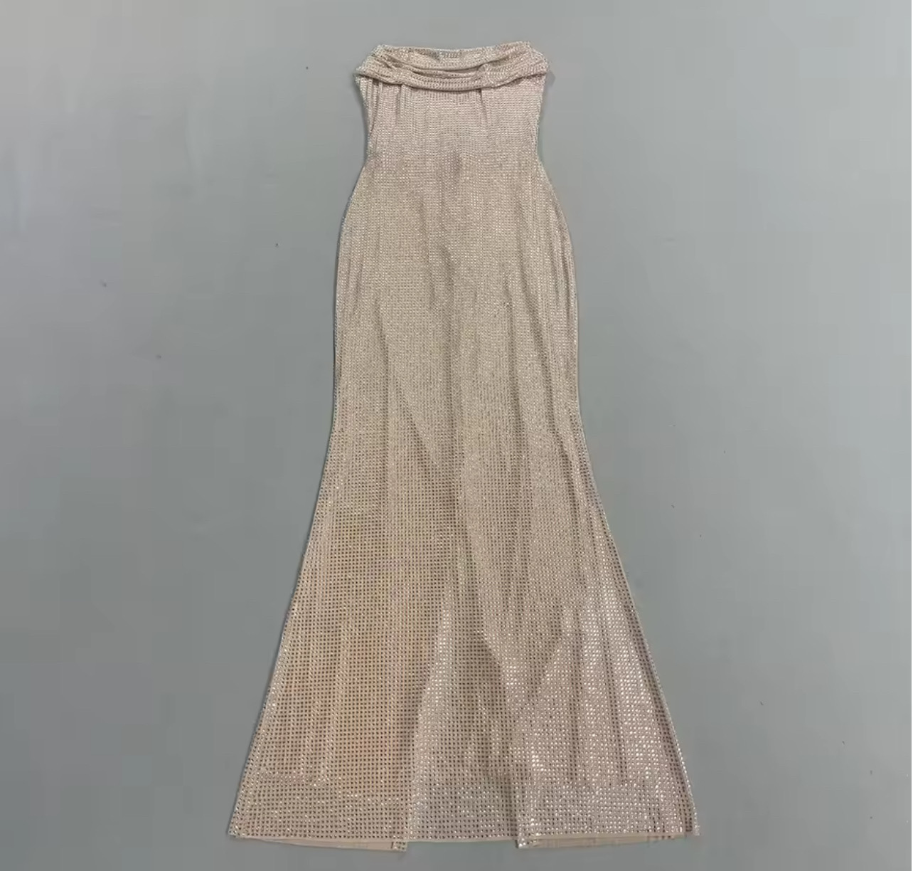 AÏLA RHINESTONES STRAPLESS EVENING DRESS