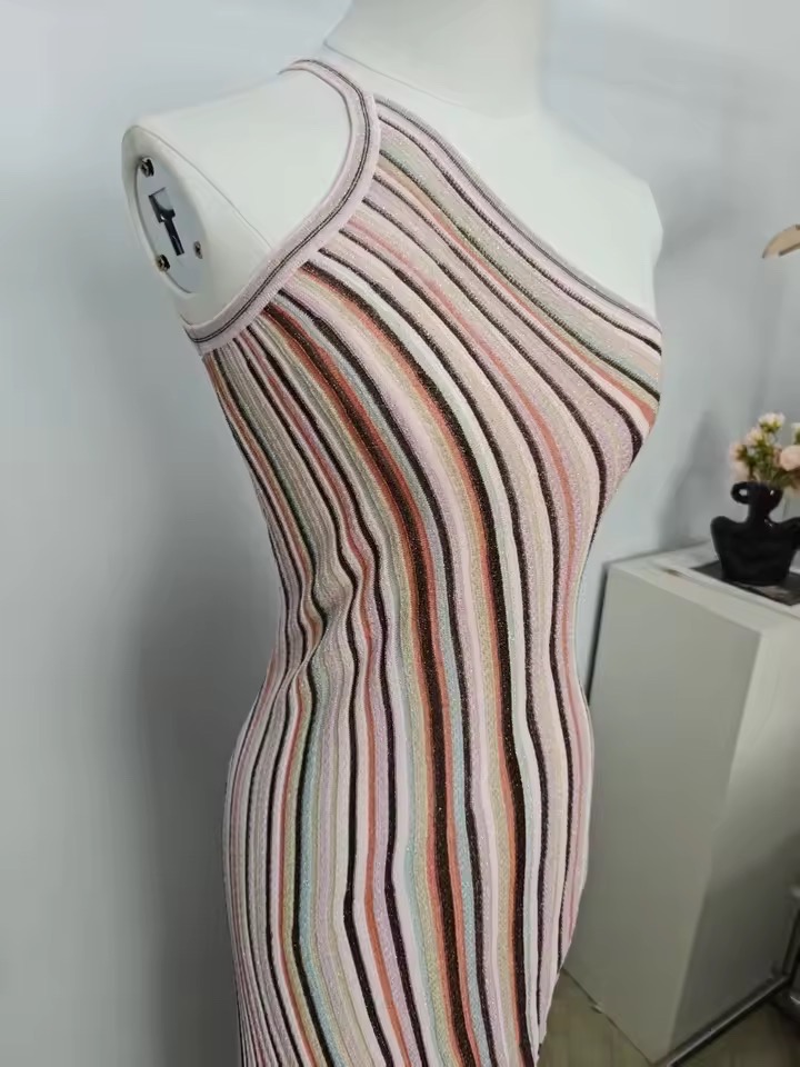 SHIMMERY MULTICOLOUR KNIT DRESS